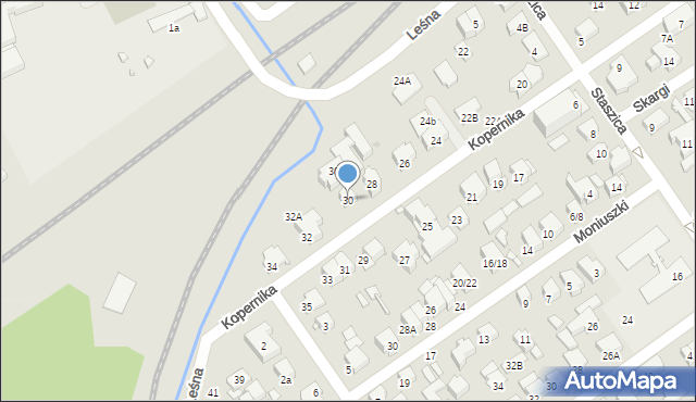 Zielonka, Kopernika Mikołaja, 30, mapa Zielonka