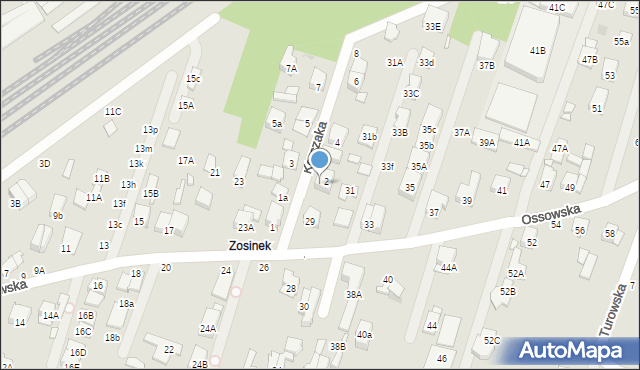 Zielonka, Korczaka Janusza, 2A, mapa Zielonka