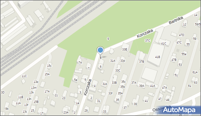 Zielonka, Korczaka Janusza, 8, mapa Zielonka
