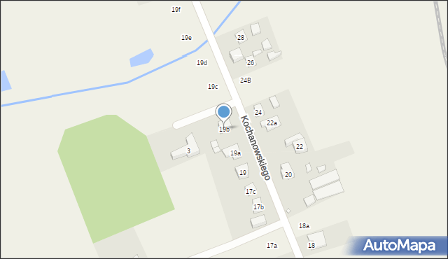 Złotniki, Kochanowskiego Jana, 19b, mapa Złotniki