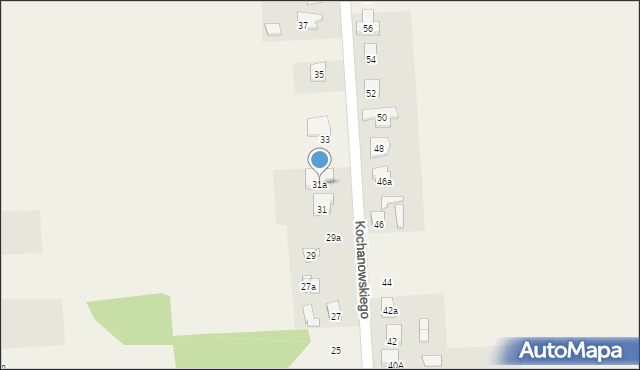 Złotniki, Kochanowskiego Jana, 31a, mapa Złotniki