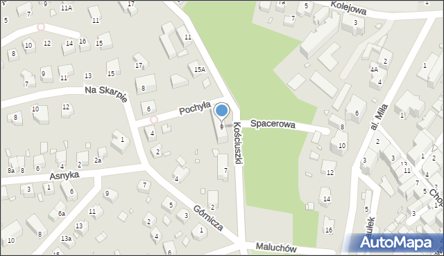 Złotoryja, Kościuszki Tadeusza, gen., 9, mapa Złotoryja