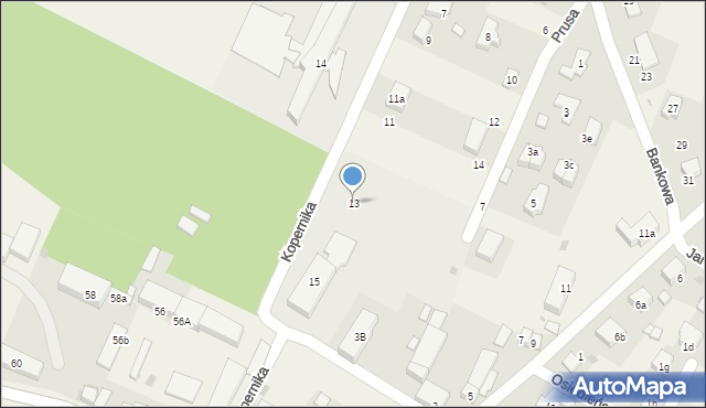 Żórawina, Kopernika Mikołaja, 13, mapa Żórawina