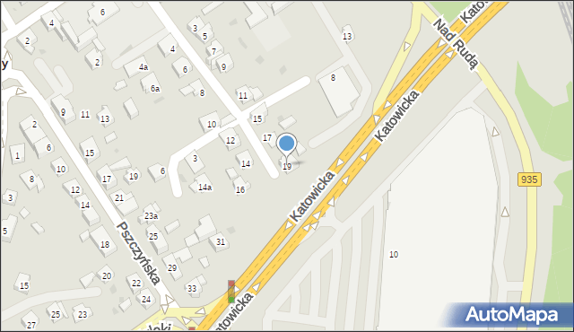 Żory, Kopernika Mikołaja, 19, mapa Żor