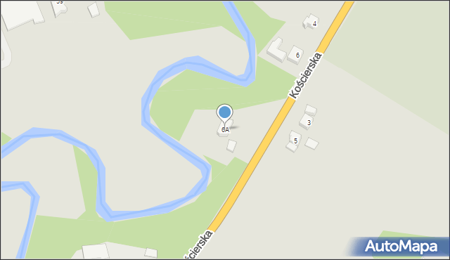 Żukowo, Kościerska, 6A, mapa Żukowo
