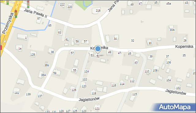 Żurawica, Kopernika Mikołaja, 51, mapa Żurawica