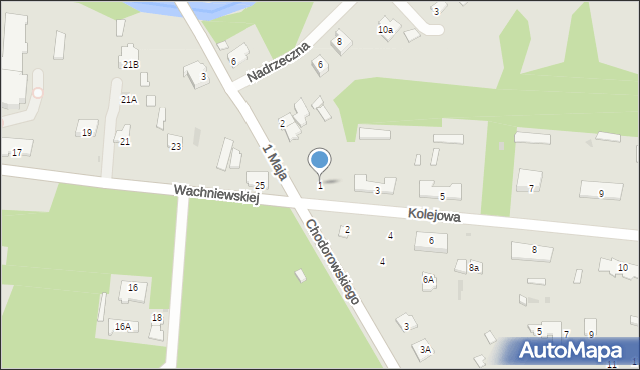 Zwierzyniec, Kolejowa, 1, mapa Zwierzyniec