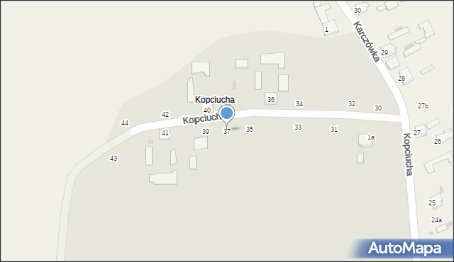 Zwoleń, Kopciucha, 37, mapa Zwoleń