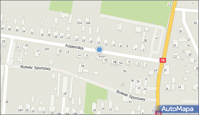 Zwoleń, Kopernika Mikołaja, 7, mapa Zwoleń