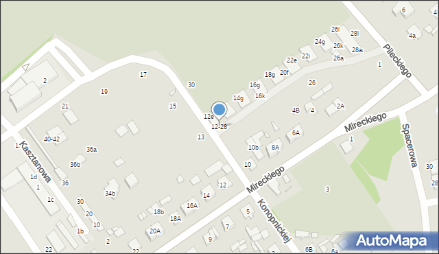 Żyrardów, Konopnickiej Marii, 12-28, mapa Żyrardów