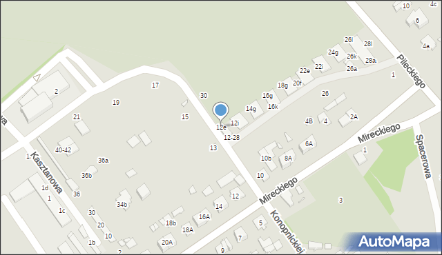 Żyrardów, Konopnickiej Marii, 12e, mapa Żyrardów