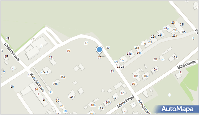 Żyrardów, Konopnickiej Marii, 15, mapa Żyrardów