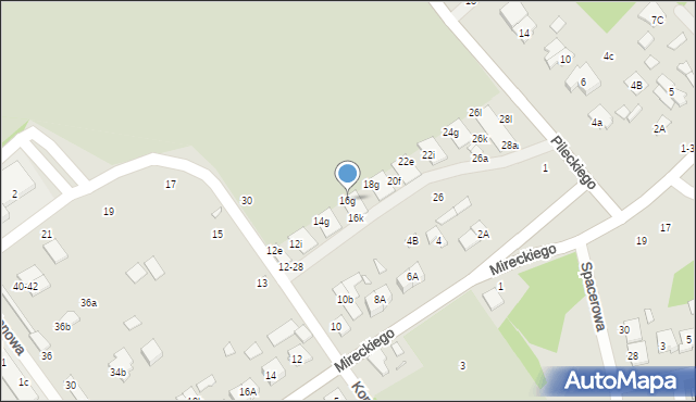 Żyrardów, Konopnickiej Marii, 16g, mapa Żyrardów