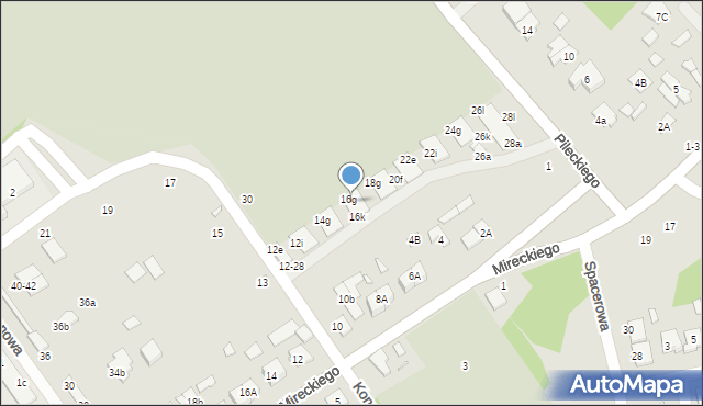 Żyrardów, Konopnickiej Marii, 16h, mapa Żyrardów