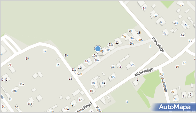 Żyrardów, Konopnickiej Marii, 18c, mapa Żyrardów