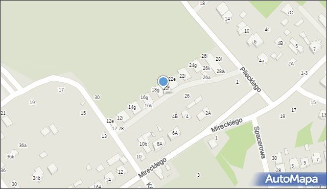 Żyrardów, Konopnickiej Marii, 20a, mapa Żyrardów