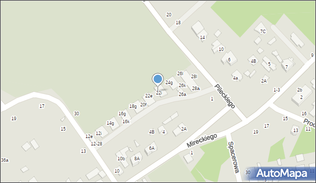 Żyrardów, Konopnickiej Marii, 22h, mapa Żyrardów