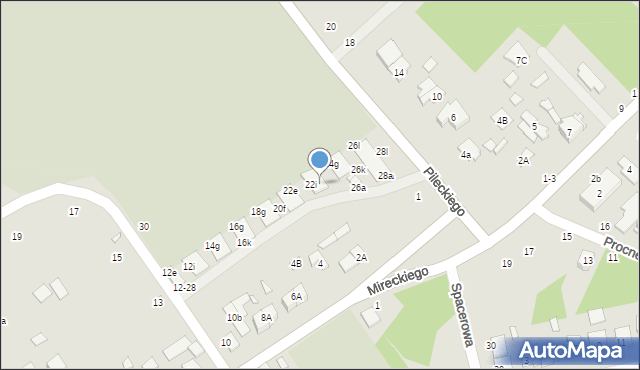 Żyrardów, Konopnickiej Marii, 24b, mapa Żyrardów