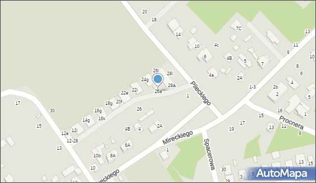 Żyrardów, Konopnickiej Marii, 26a, mapa Żyrardów