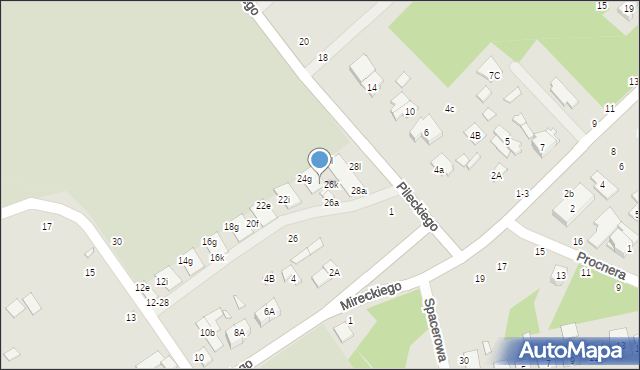 Żyrardów, Konopnickiej Marii, 26f, mapa Żyrardów