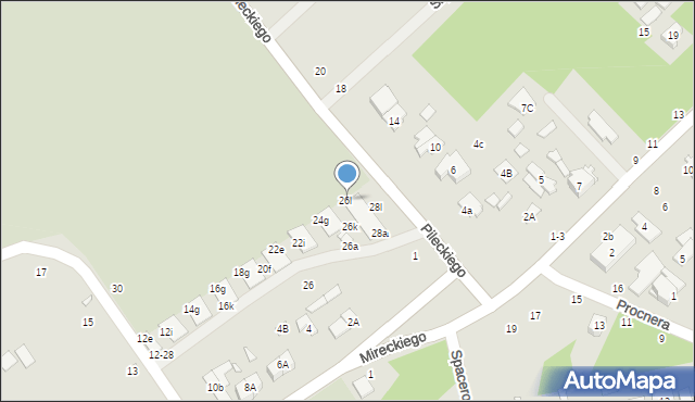 Żyrardów, Konopnickiej Marii, 26l, mapa Żyrardów