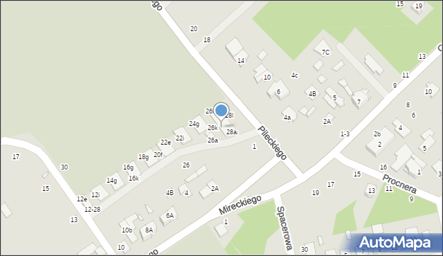 Żyrardów, Konopnickiej Marii, 26s, mapa Żyrardów