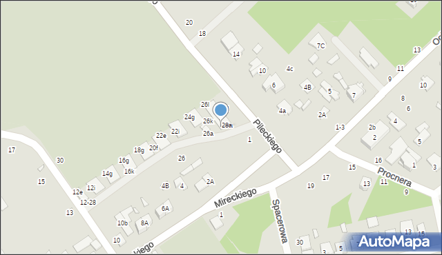 Żyrardów, Konopnickiej Marii, 26w, mapa Żyrardów