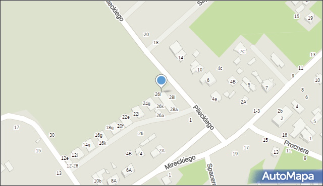 Żyrardów, Konopnickiej Marii, 28k, mapa Żyrardów