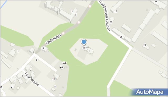 Żyrowa, Korfantego Wojciecha, 16, mapa Żyrowa