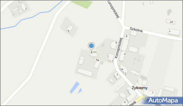 Żytkiejmy, Konopnickiej Marii, 5, mapa Żytkiejmy