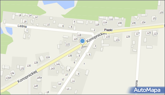 Żytno, Konopnickiej Marii, 137, mapa Żytno