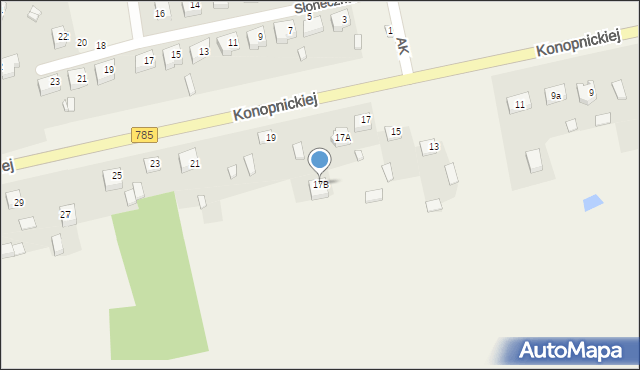Żytno, Konopnickiej Marii, 17B, mapa Żytno