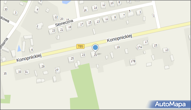 Żytno, Konopnickiej Marii, 21, mapa Żytno