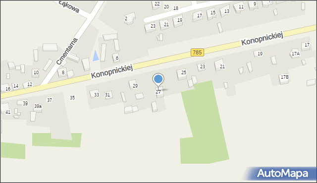 Żytno, Konopnickiej Marii, 27, mapa Żytno