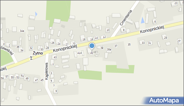 Żytno, Konopnickiej Marii, 41, mapa Żytno