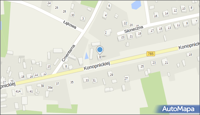 Żytno, Konopnickiej Marii, 6, mapa Żytno