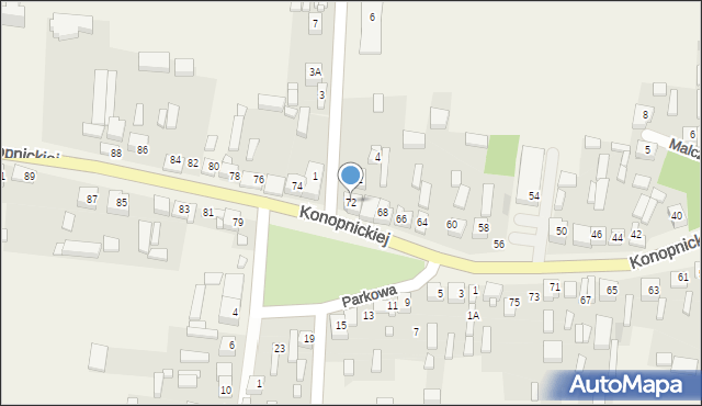 Żytno, Konopnickiej Marii, 72, mapa Żytno