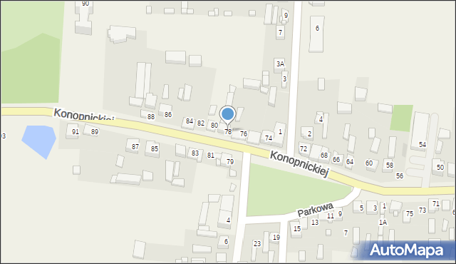 Żytno, Konopnickiej Marii, 78, mapa Żytno