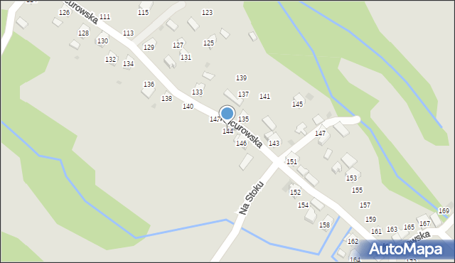 Żywiec, Kocurowska, 144, mapa Żywiec