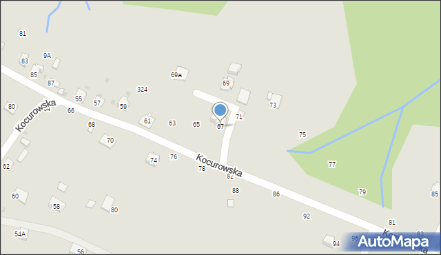 Żywiec, Kocurowska, 67, mapa Żywiec