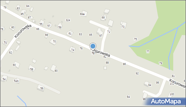 Żywiec, Kocurowska, 78, mapa Żywiec