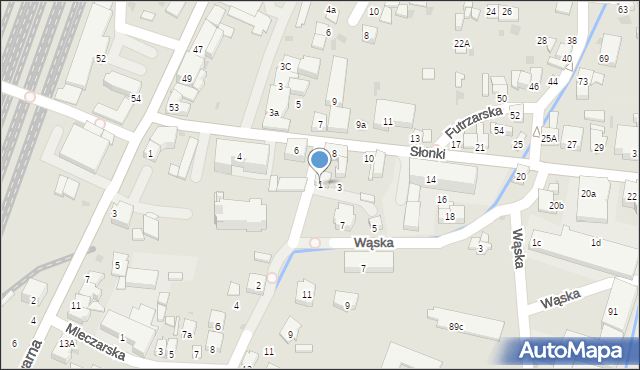 Żywiec, Konopnickiej Marii, 1, mapa Żywiec