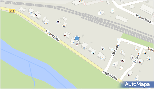 Żywiec, Kopernika Mikołaja, 37, mapa Żywiec
