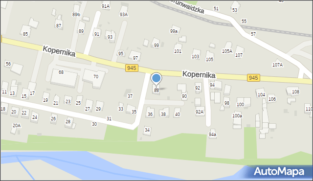 Żywiec, Kopernika Mikołaja, 88, mapa Żywiec