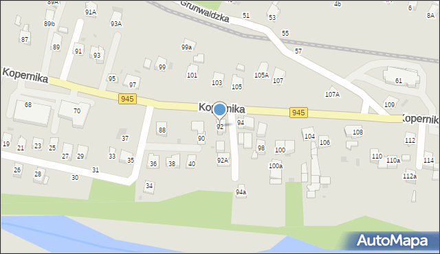 Żywiec, Kopernika Mikołaja, 92, mapa Żywiec