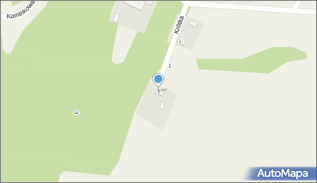 Adamowice, Krótka, 5, mapa Adamowice