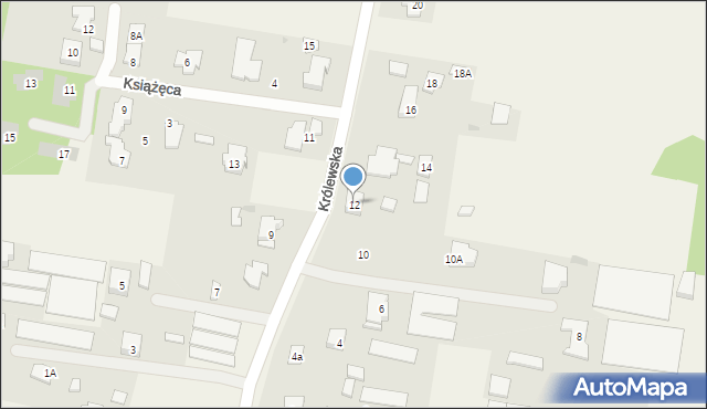 Aleksandrów, Królewska, 12, mapa Aleksandrów