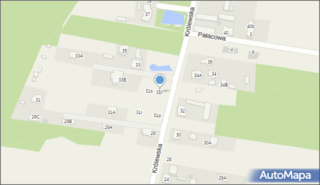 Aleksandrów, Królewska, 31t, mapa Aleksandrów