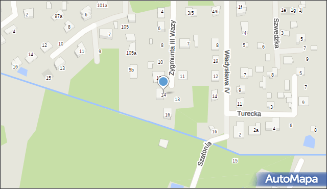 Aleksandrów Łódzki, Króla Zygmunta III Wazy, 14, mapa Aleksandrów Łódzki