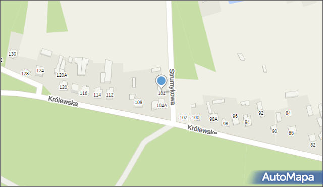 Aleksandrówka, Królewska, 104, mapa Aleksandrówka